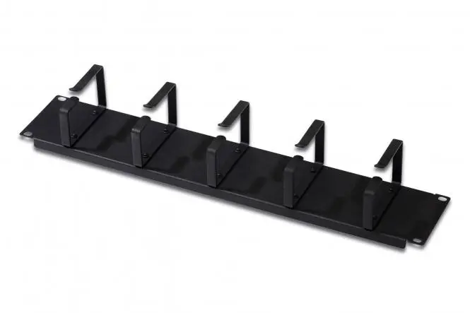 DIGITUS Cable Management Panel with Cable Rings for 483 mm (19 ...